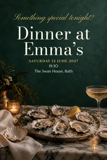 Oyster bar invitation design