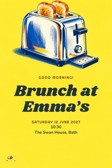 Toast at the table invitation design