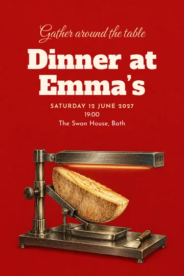 By the melting cheese invitation design
