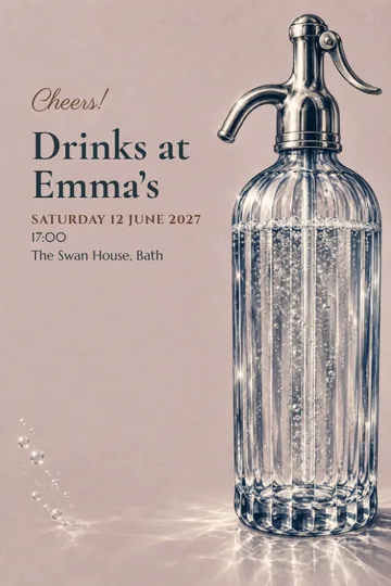 A sparkling evening invitation design