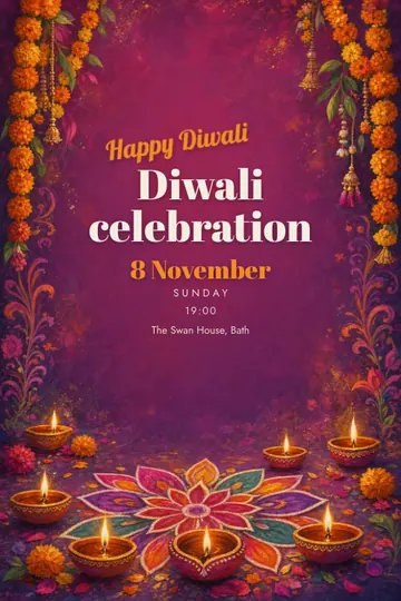 Diwali invitation design