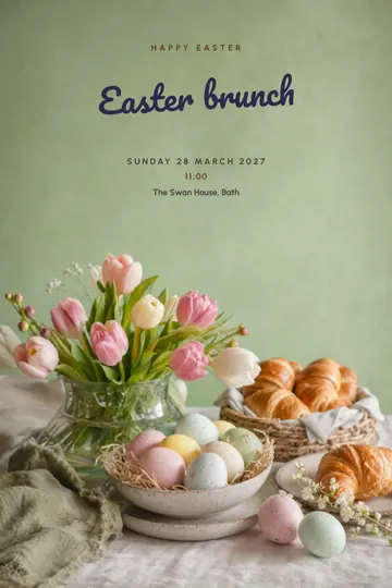 Easter brunch invitation design