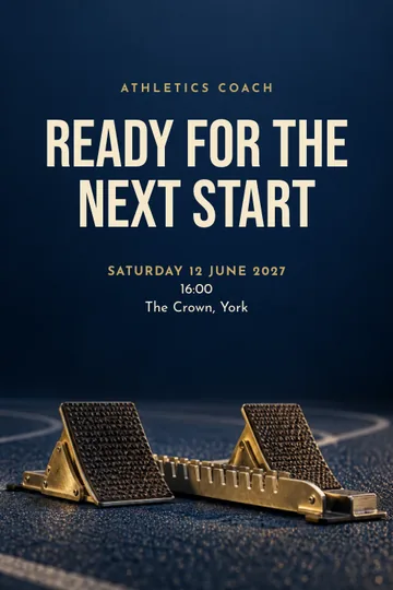 Athletics coach invitation design