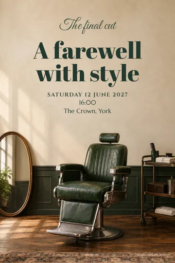 The final cut invitation design