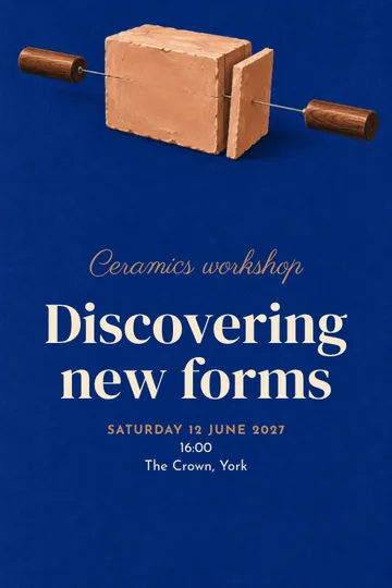 Farewell to the ceramicist invitation design