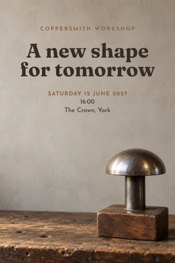 Coppersmith workshop invitation design