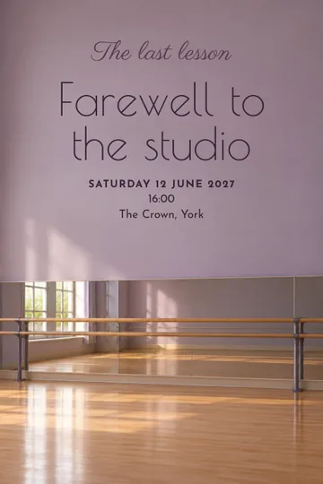 The last lesson invitation design