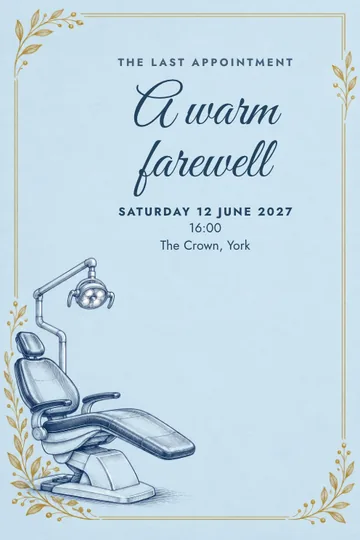 The last appointment invitation design