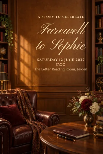 The last chapter invitation design