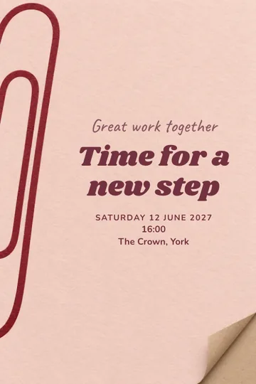 Great work together invitation design