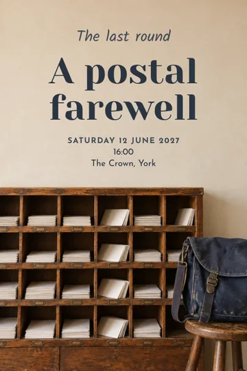 The last round invitation design