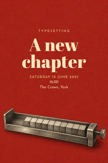 Typesetting invitation design