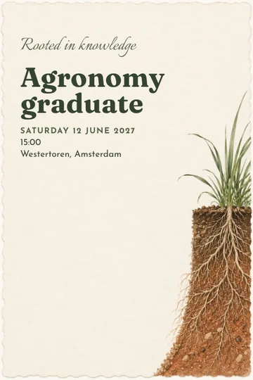 Rooted in knowledge invitation design