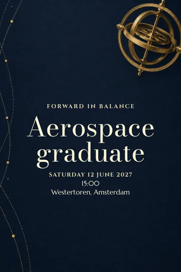 Forward in balance invitation design