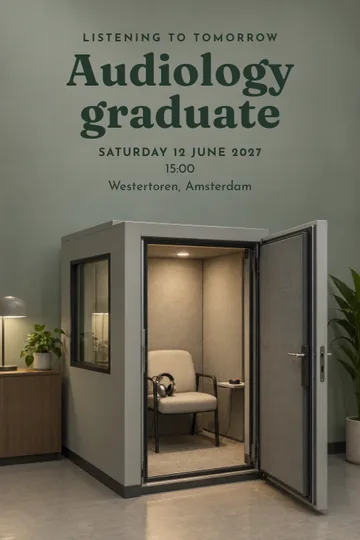 Listening to tomorrow invitation design