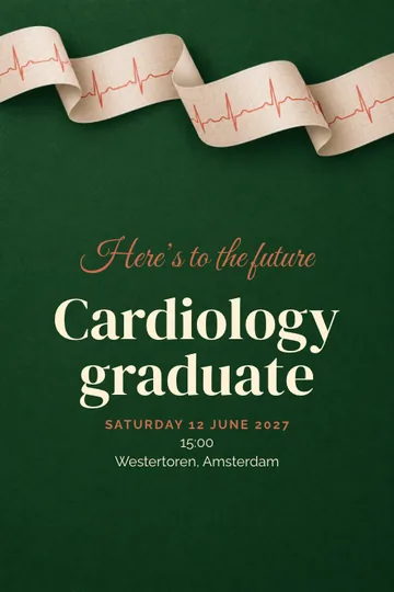 Cardiology invitation design