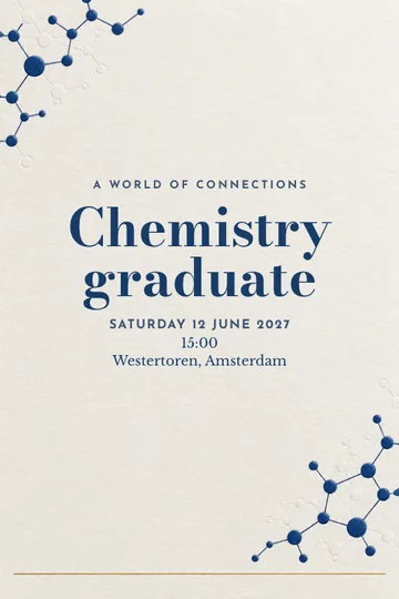 A world of connections invitation design