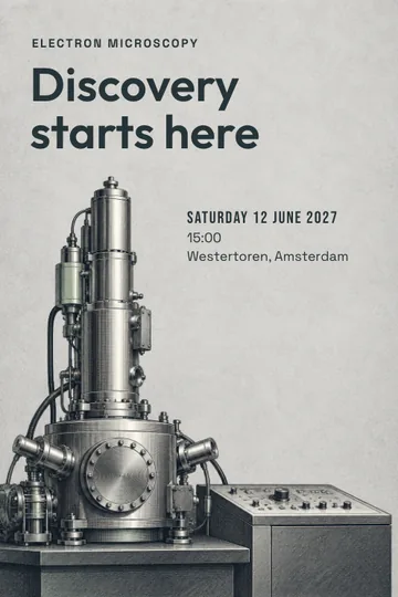 Electron microscopy invitation design
