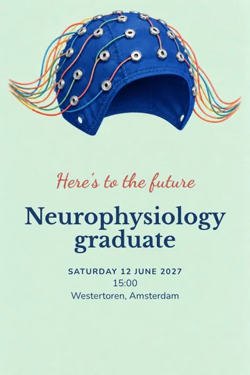 Neurophysiology invitation design