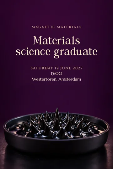 Magnetic materials invitation design