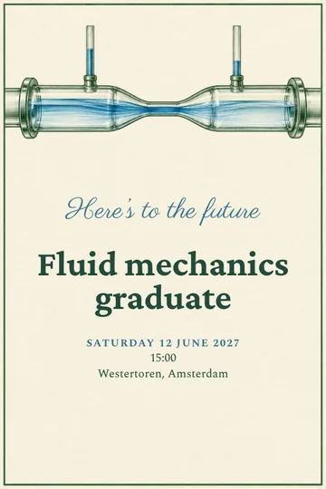 Fluid mechanics invitation design