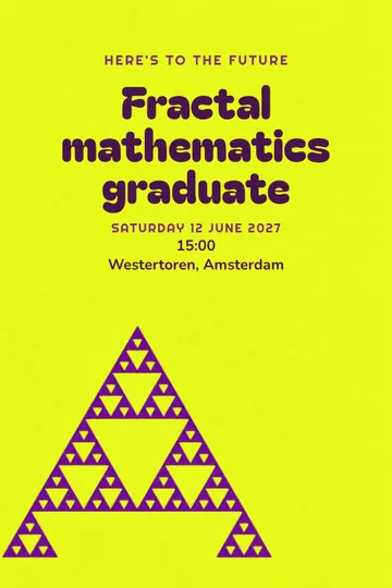 Fractal mathematics invitation design