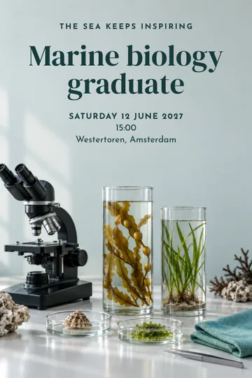 Researching tomorrow invitation design