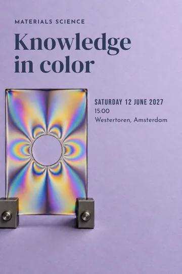 Materials science invitation design