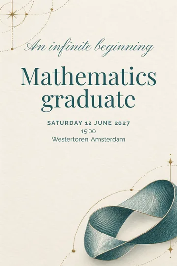 An infinite beginning invitation design