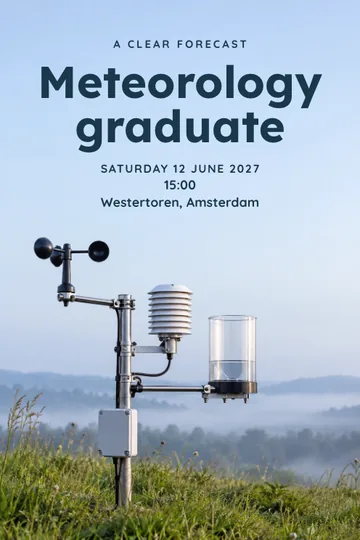 A clear forecast invitation design
