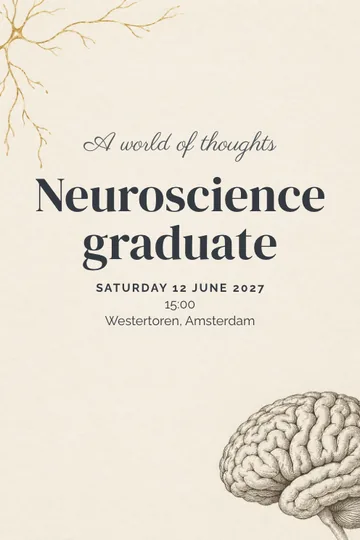 A world of thoughts invitation design