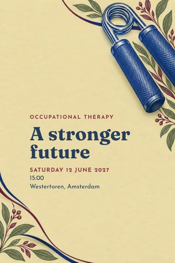 Occupational therapy invitation design