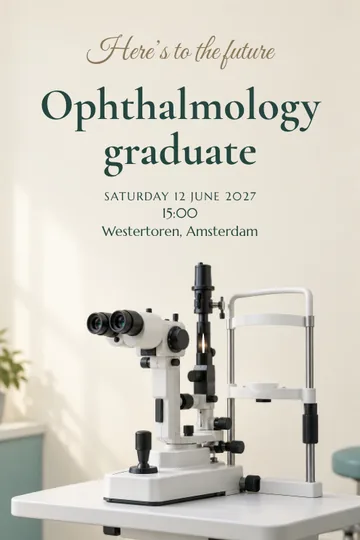 Ophthalmology invitation design