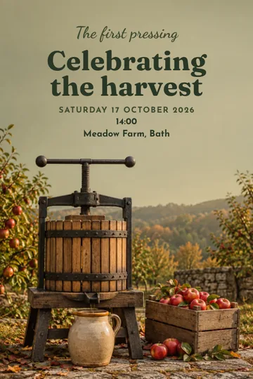 The first pressing invitation design