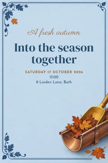 A fresh autumn invitation design