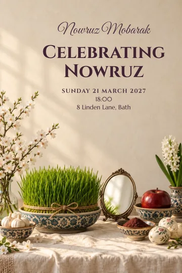A green beginning invitation design