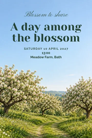 Blossom to share invitation design