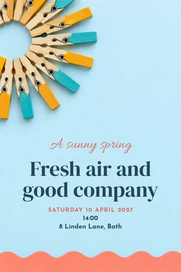 A sunny spring invitation design