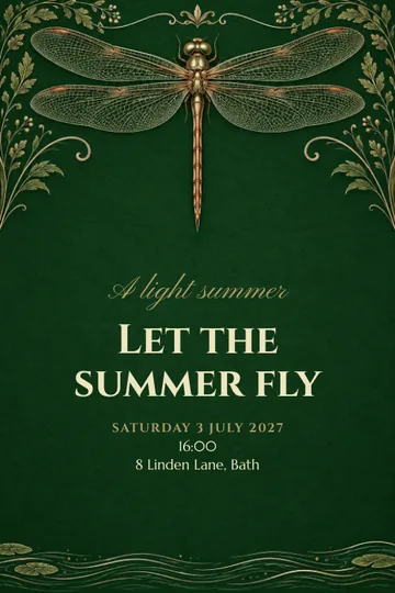A light summer invitation design
