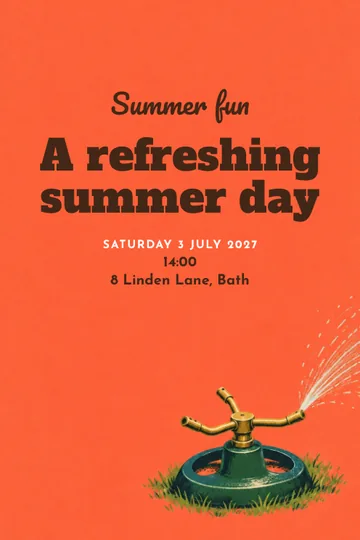 Summer fun invitation design