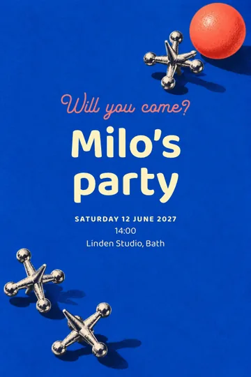 Jacks party invitation design