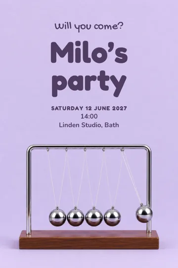 Click, click, click invitation design