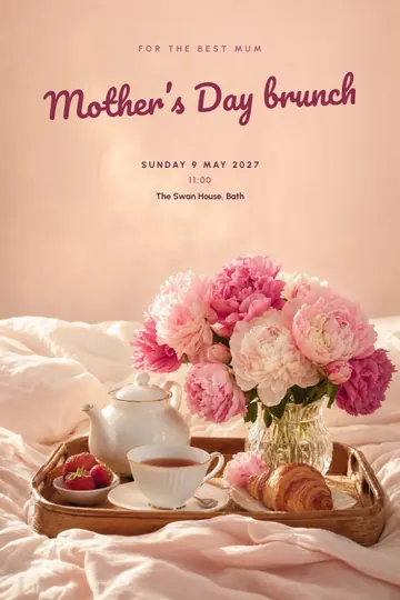 Mother’s Day invitation design