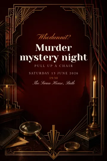 Murder mystery invitation design