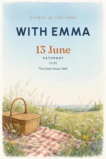 Picnic invitation design