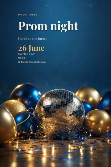 Prom invitation design