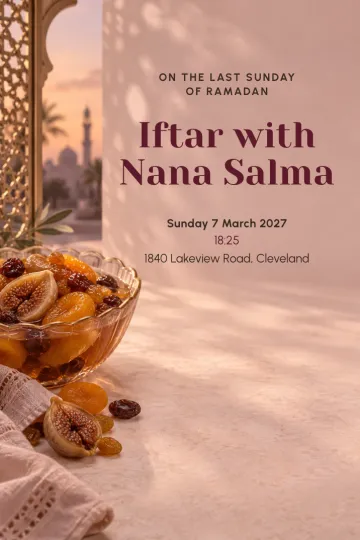 Holidays invitation, Bowl of khoshaf design