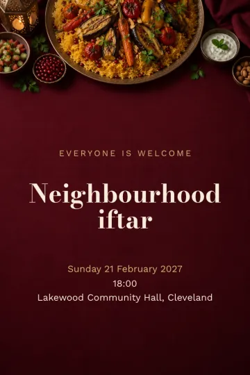 Holidays invitation, Saffron rice for the street design