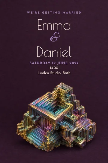 Crystal clear invitation design