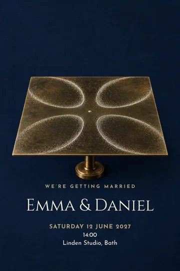 Together in harmony invitation design